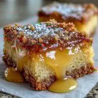 Lemon Bar Cookies with tangy lemon curd filling and powdered sugar topping, perfect for dessert lovers.  